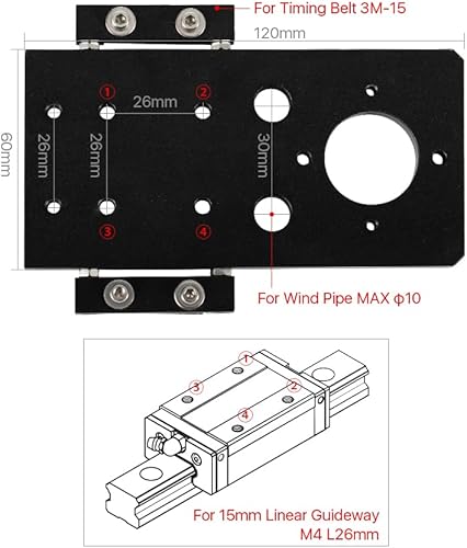 Miniatura 4 de Cloudray Juego de cabezales de la serie C con 1 lente de enfoque CVD de EE. UU., D20 mm, FL50.0.315 in y 3 espejos Si D25 mm (juego A)