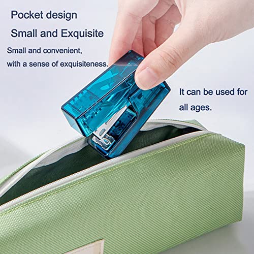 Mini Stapler, 30 Sheet Office Desktop Stapler With 800 Standard(¼”) Color Staples And 640 Standard(24/6) Staples By Wiwue Guo #TOP1