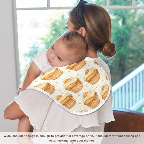 vvfelixl Sweet Honey Muffins Burp Cloths for Baby Boy Girls Baby Washcloths Burp Rags 1 Pack4