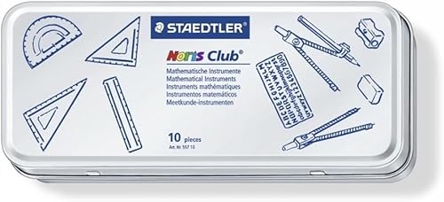 Conjunto kit Escolar Matematico Desenho Geometrico 10 Peças