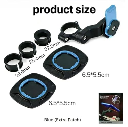 Vunanvu Soporte Movil Moto y Bicicleta Universal, Soporte Manillar Moto con Giratorio 360°, Soporte de Telefono para Manillar de Bicicleta MTB/Montaña y Scooter Compatible con Teléfono Móvil de 4-7'' - imagen 3