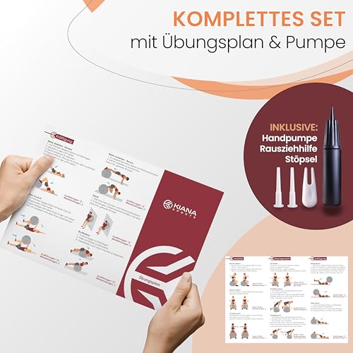 KIANA SPORTS Gymnastikball & Sitzball – Yoga Ball für Fitness & Büro – Ansicht 6