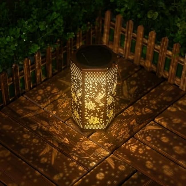 Hummingbird Solar Lights Outdoor Garden Decor Landscape Lighting Birthday Gifts for Women Men Mom Father Solar Lantern Outdoor Waterproof for Outdoor Decor for Outside, Pathway, Yard, Patio Deals