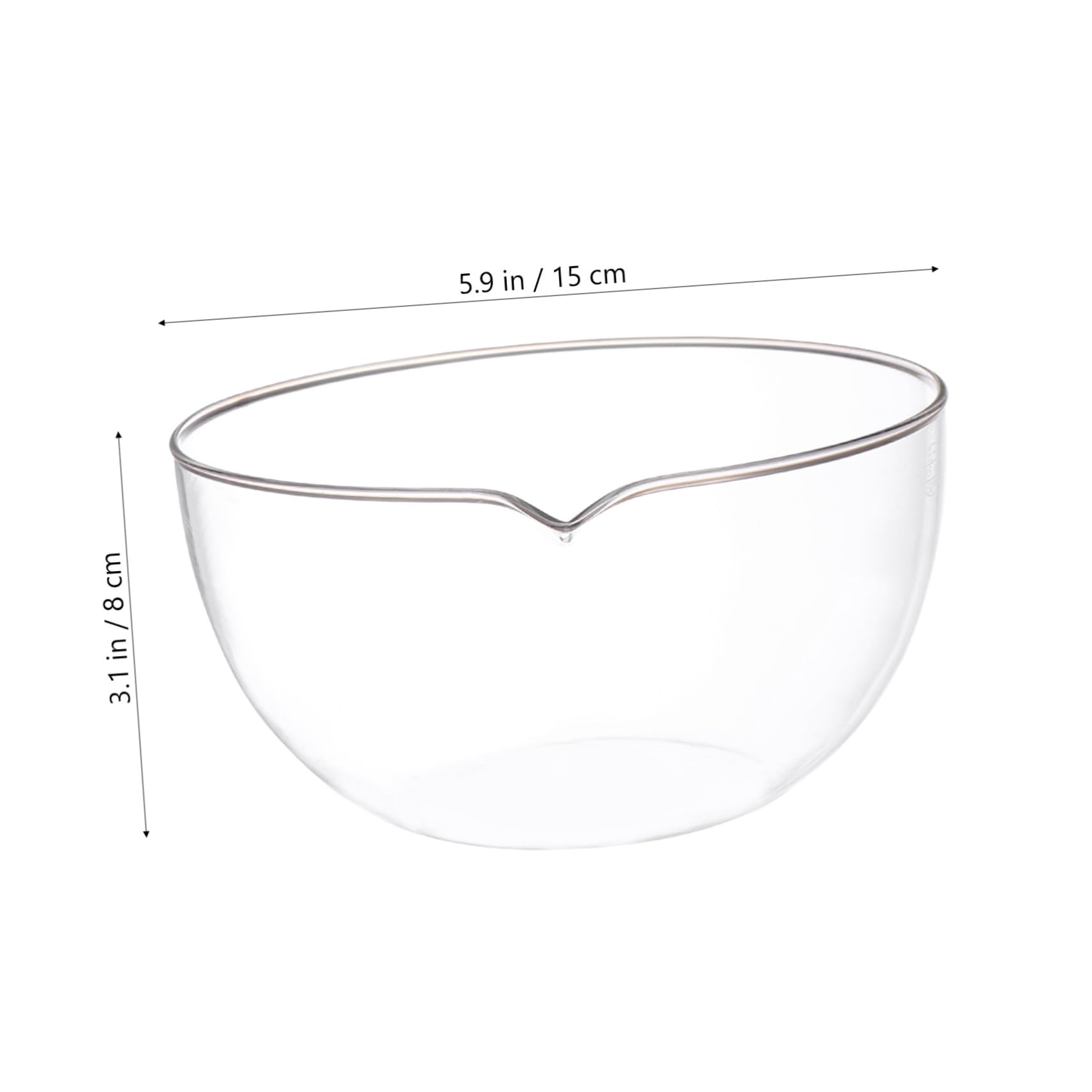 Bassin D'évaporation en Verre avec Fond Plat et Bec Verseur, Outil de Laboratoire pour École et Laboratoire avec Grosse Surface