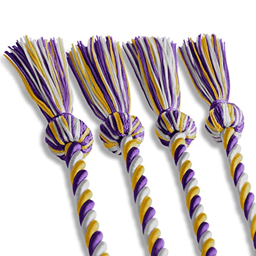 Image of Endea Graduation Double Honor Cord Three-Color (Purple /Gold /White)