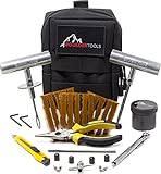 Boulder Tools - Compact Tire Repair kit with Molle Storage Pouch. Heavy Duty Universal Tire Plug Kit, Easily Stores Inside Your UTV, ATV, Truck, Motorcycle, Overlanding Gear or RV