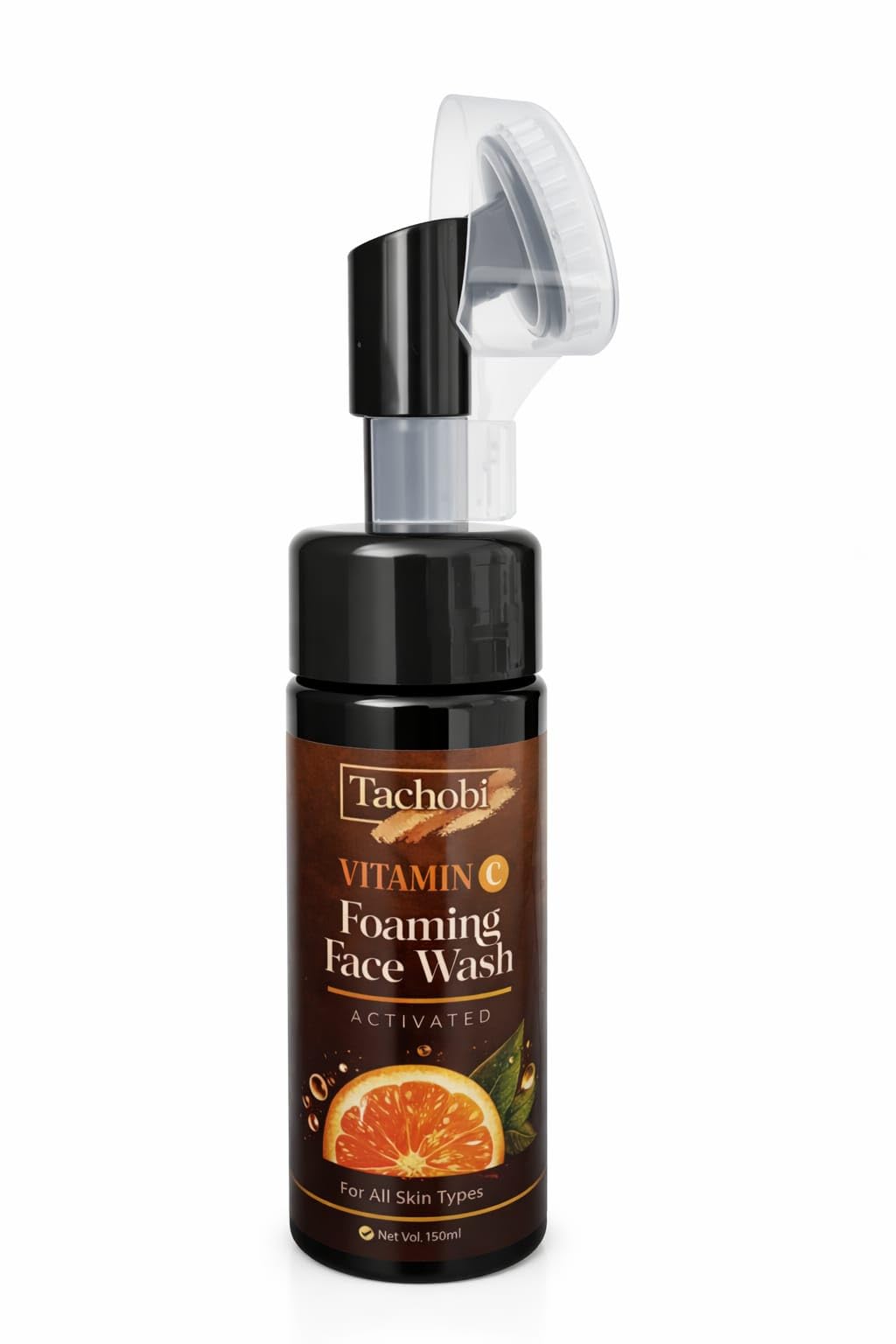 Skin Science Brightening Vitamin C & Niacinamide Foaming Face Wash | For Brighter Glow | Built-in Brush for Deep Cleansing | Brightens & Evens Out Skin Tone | Face Wash for Women & Men | 150ml