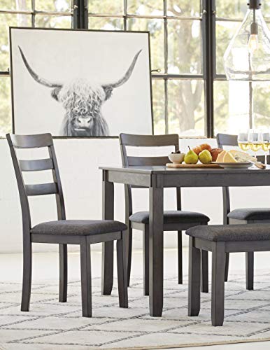 Signature Design by Ashley 6-Piece Dining Table Set with Bench, Gray - image 9