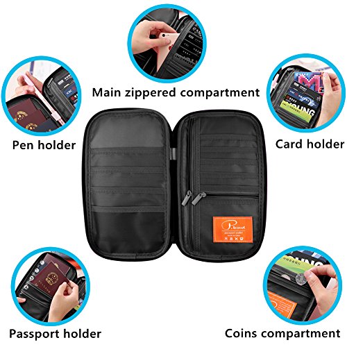 Image of VanFn RFID Travel Passport Wallet, Family Passport Holder, Trip Document Organizer P.Travel Series