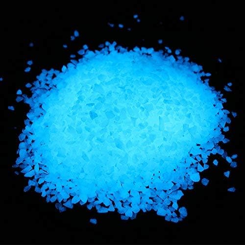 Alan Stone Grava que brilla en la oscuridad, grava de acuario, roca de grava decorativa para jardín, pecera, acuario, 15.87 oz1 libra (0.118-0.197