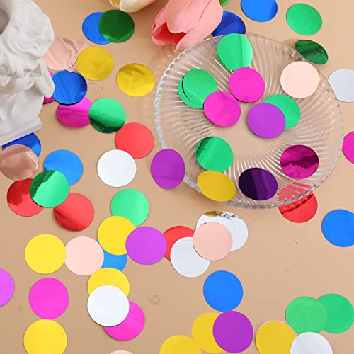 KADUOS Metallic Mylar Foil Round Confetti #TOP9