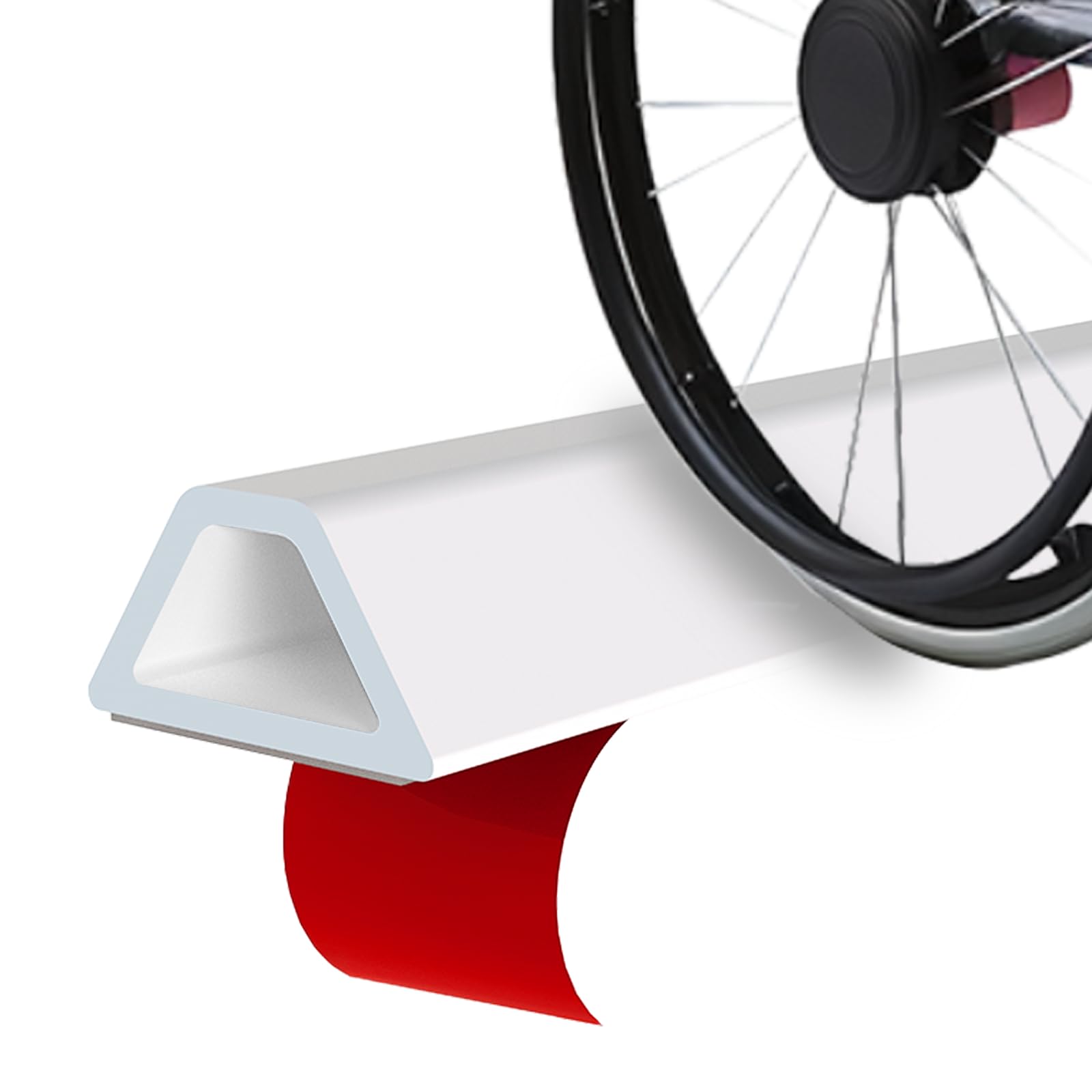 Shower Threshold Water Dam Guard - Self-Adhesive Silicone Waterproof Barrier, Water Stopper Shower Door Bottom Seal Strip Shower Splash Guard for Bathroom Kitchen Bathtub (59in, White)