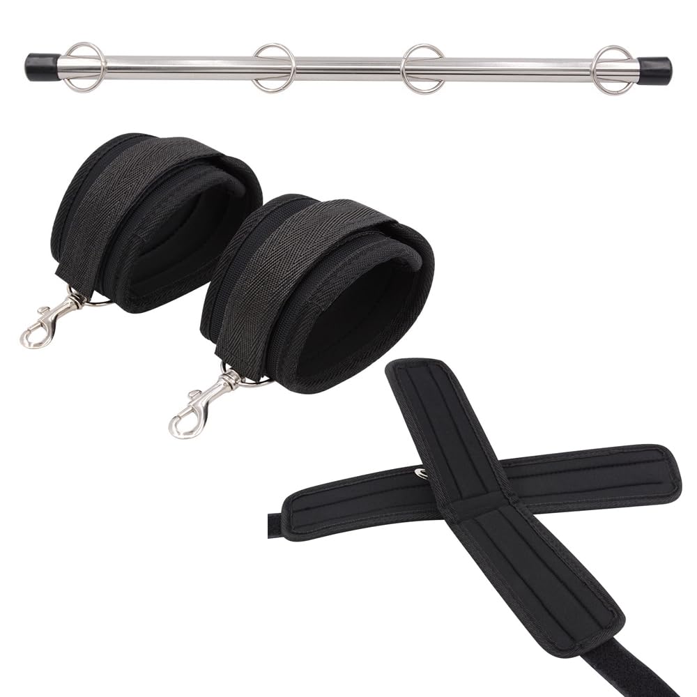 Barre d’Écartement pour Femmes – Set Bondage Réglable avec Menottes et Fesseln