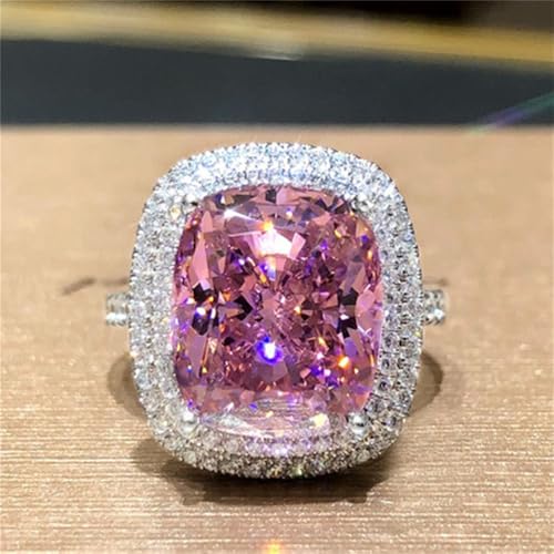 Luxury Shiny Cubic Zirconia Rings for Female Gorgeous Wedding Party Accessories