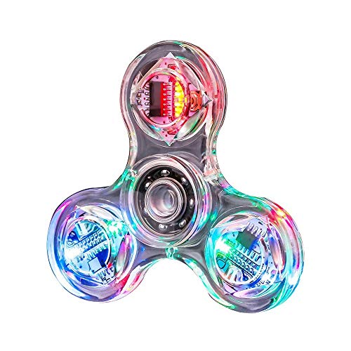 HBBOOI Main Spinner Cristal LED Spinner Fidget Toy Main Tri Spinner Seul Doigt Rapide Roulements anx PDF