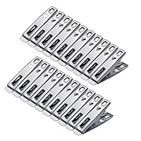 Laundry Pegs,Stainless Steel Clothespins 80 pieces Multifunctional Metal Pegs for Clothes Socks Paper Files Snacks Seal