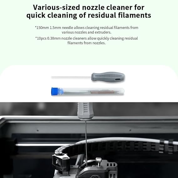 Creality Official 3D Printer Tools Kit, 74 Pieces 3D Printer Tool Wrap Kit Pro 3D Printer Accessories with Storage Bag for 3D Printer Nozzle Cleaning Removing Model Processing Multi-Purpose Tool Box