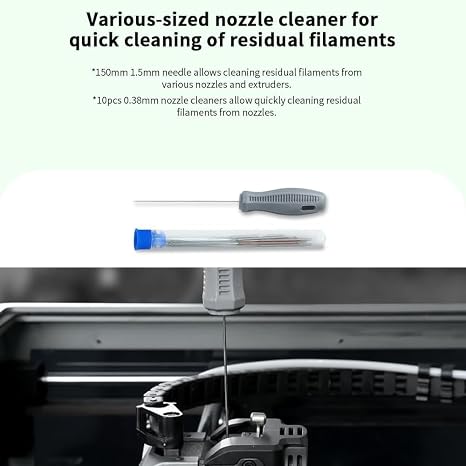 Creality Official 3D Printer Tools Kit, 74 Pieces 3D Printer Tool Wrap Kit Pro 3D Printer Accessories with Storage Bag for 3D Printer Nozzle Cleaning Removing Model Processing Multi-Purpose Tool Box