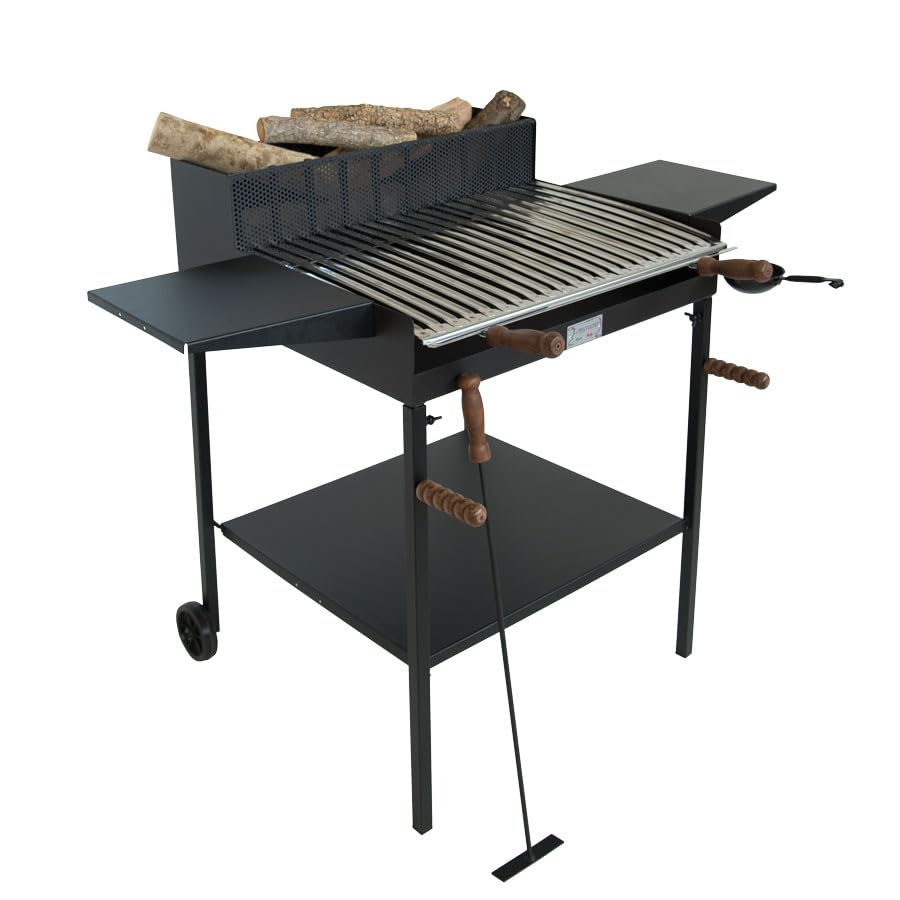 BA481 - BARBECUE BELVEDERE MAXI CON ALETTE A LEGNA E CARBONE CRUCCOLINI