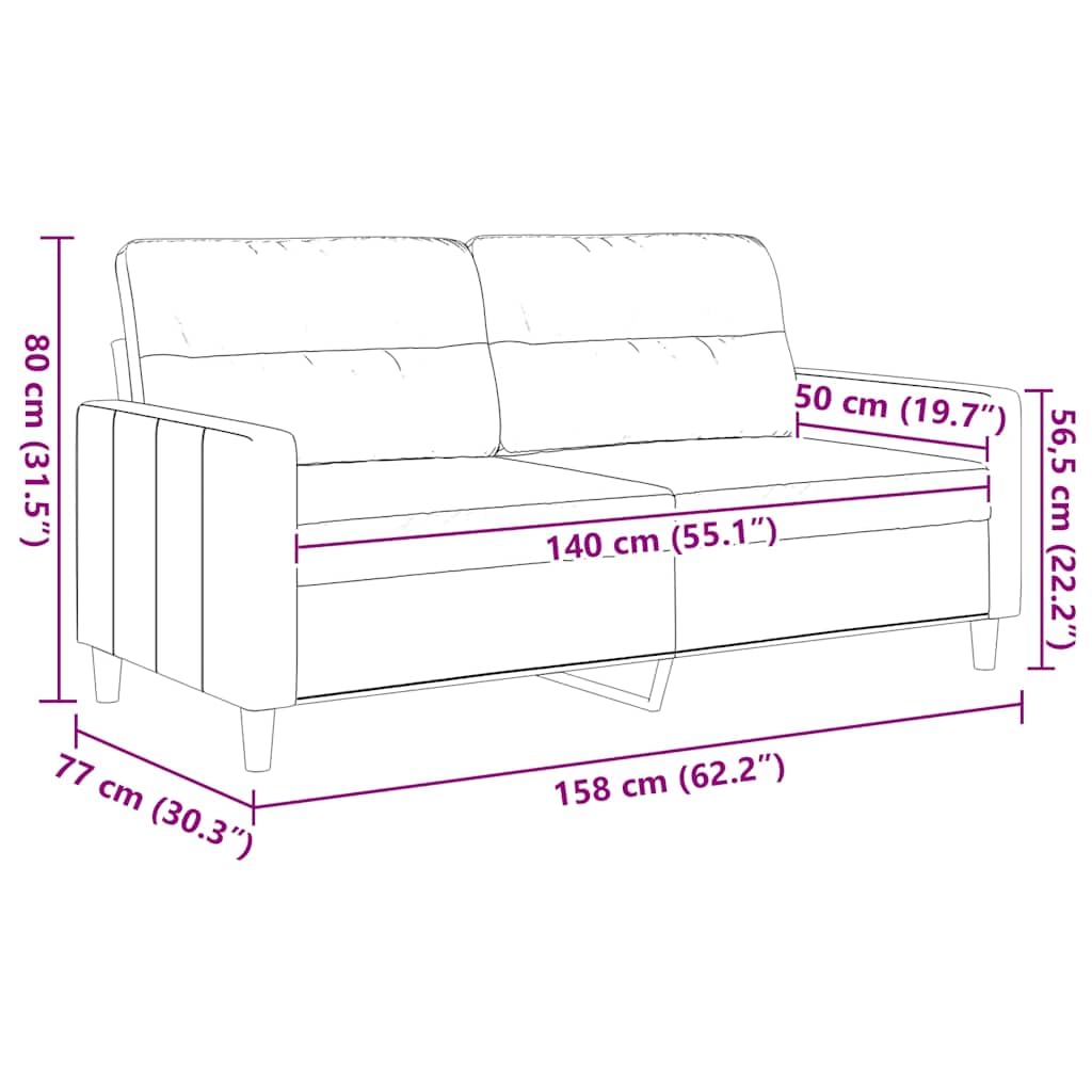 Silla de tela, 60 cm, gris claro con estructura de metal y cojines traseros para una cómoda experiencia de asiento en la sala de estar
