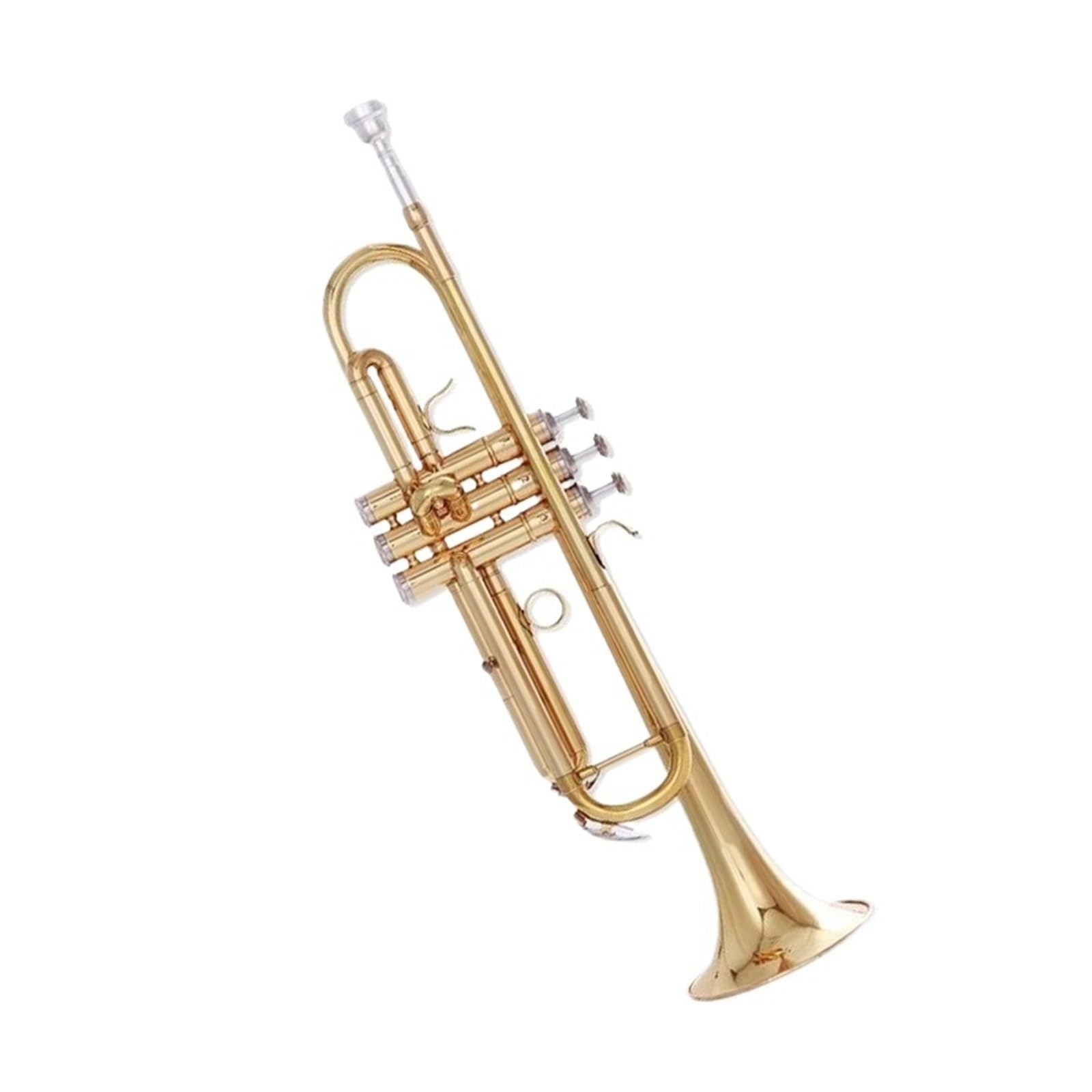Zestaw instrumentów dętych blaszanych trąbka Trąbka Bb Złoty Mosiężny Bas