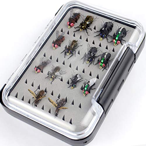 image for YAZHIDA Realistic Flies Fly Fishing Flies kit - Fly Assortment Trout B