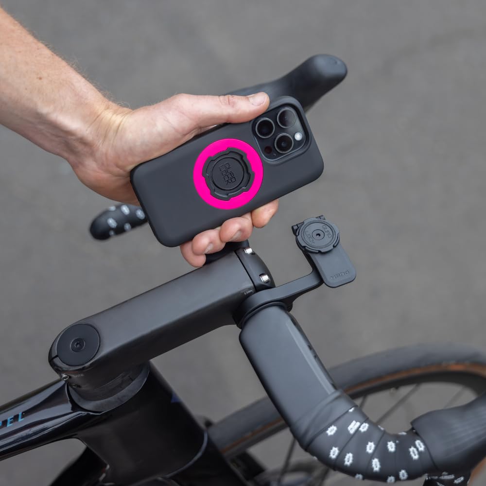 quad lock fronthalterung für fahrradlenker Out Front PRO Fahrradlenker-Handyhalterung (V2) mit MAG Handyhülle iPhone 17 Air Elektronik & Foto Delivery Timer_H3 T2-5 this upgraded version is Farbe:Holz- und graue Farbe BIKALAN Waschmittel Pods Aufbewahrung