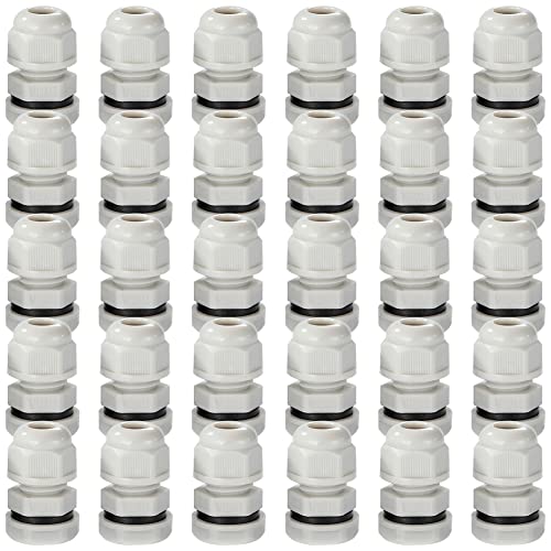 16 Stück Nylon PA66 Kabelverschraubungen – 3/8" NPT, IP68 Wasserdicht, Für Kabel 13-18 Mm, Mit Kontermutter