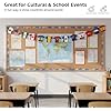 2026 World Cup Soccer Jersey Flag Bunting Banner 50 Pcs International Country String Flags Garland Merchandise for Sports Themed Parties Olympic Celebrations Decorations(Not among the top 48 teams)