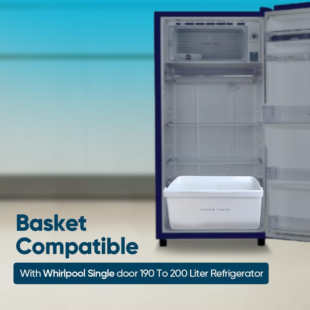 OM PLASTICS Vegetable Box For Fridge Compatible With Whirlpool OM PLASTICS Vegetable Box For Fridge Compatible With Whirlpool