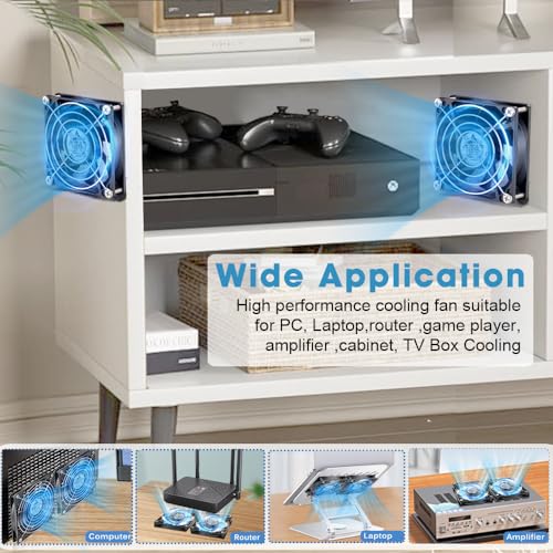 Evite sobrecalentamientos con el ventilador 12V 80mm GDSTIME para TV box y ordenador 3