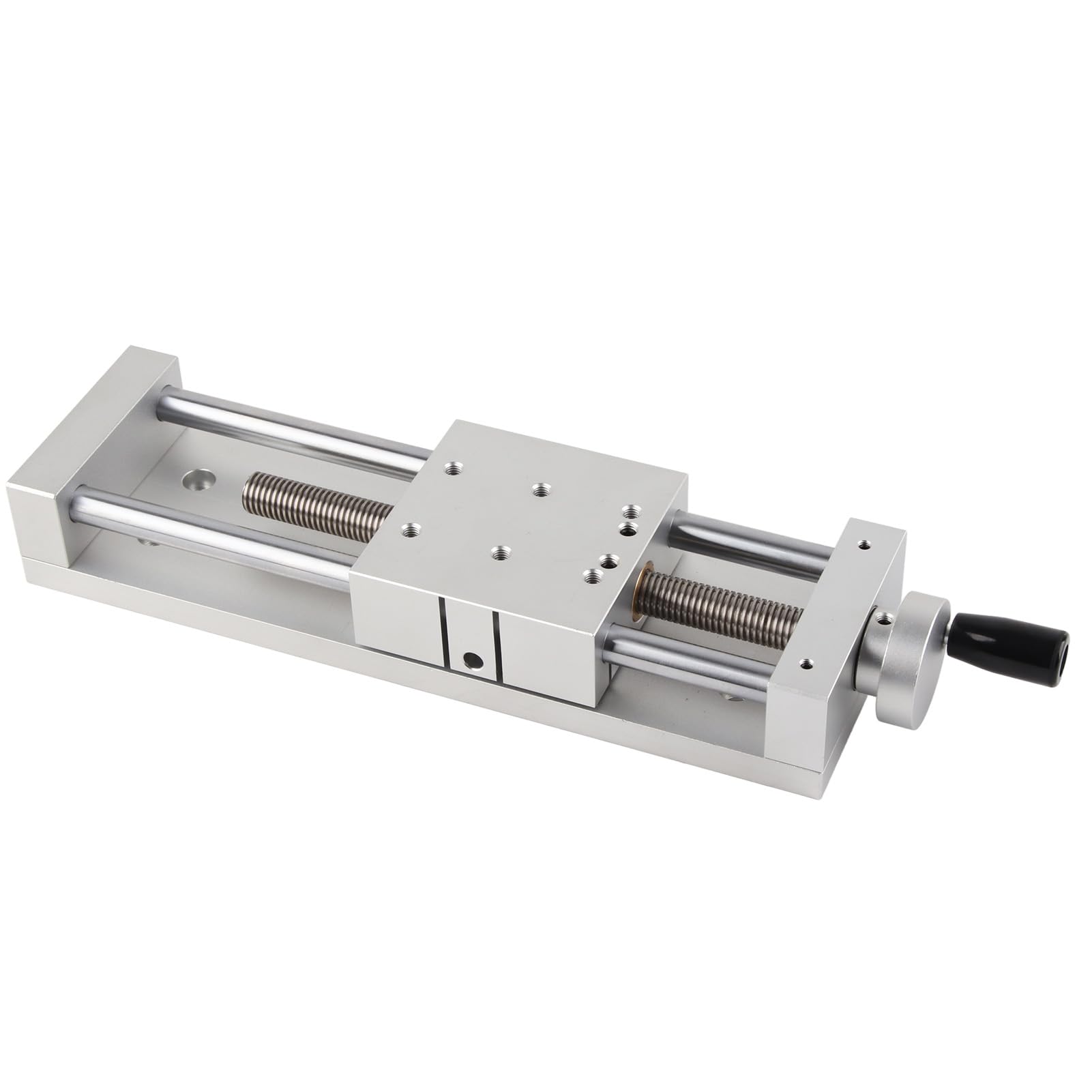 KA80-1402 – 50/100/150 Manueller Linear-Schiebetisch aus Aluminiumlegierung, hohe Genauigkeit, Kreuzroller, lineare Bewegungsstufe mit 80 x 80 mm Tisch für optisches Labor und Präzision (Hub 150 mm)
