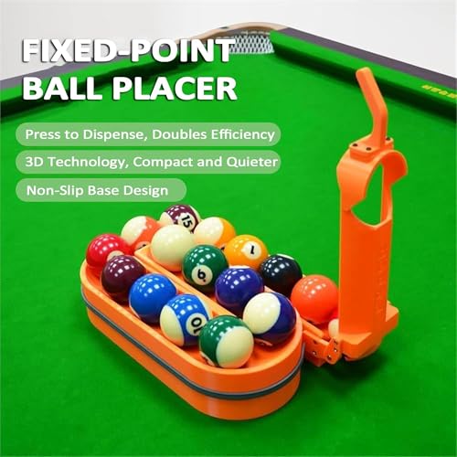 Rack d'entraînement de billard et snooker pour 15 billes avec pose automatique
