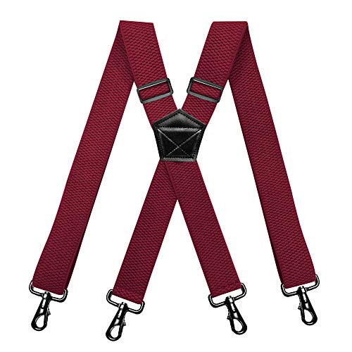 Perry Suspenders Olata Bretelles Classique Extra Fort Avec 4 Clips/Centre Métal - 4cm. Couleurs De Pays Les Bretelles Pour Homme