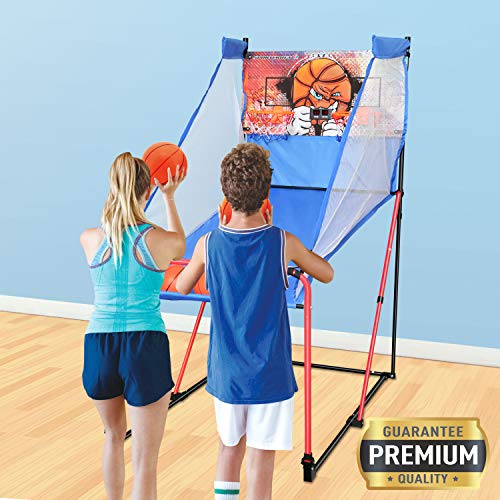 Sportcraft Electronic Basketball Arcade Game - Indoor Sport Games for Kids & Adults | Birthday, Office Christmas Party Activities (SIR00840)