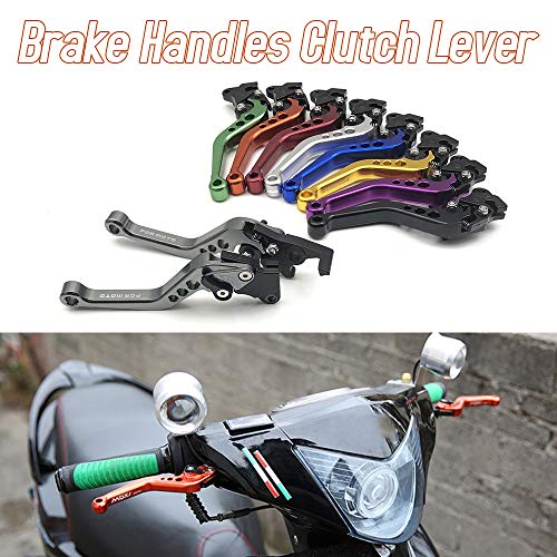 Yorten 2 peças de liga de motocicleta/scooter/bicicleta elétrica com freio e alavanca de embreagem p