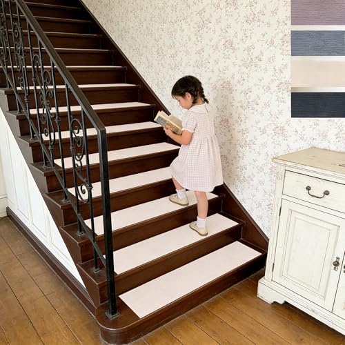 Alfombra antideslizante para escaleras reutilizable de poliéster 40 x 82 cm 2