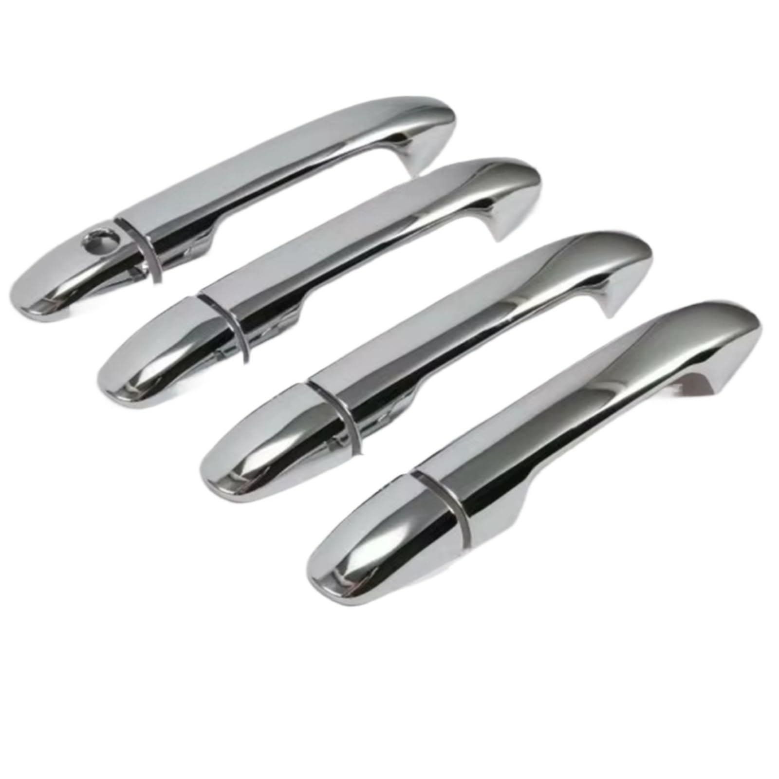 IUKMR for Benz for Vito W447 for Metris for Valente V-Class 2014-2020 Styling Stickers Accessories Glossy Black Car Door Handle Cover Car Outer Door Handle(Silver)