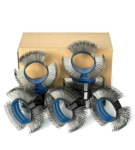 Image of 10PCS, 23mm Coarse Wire Wheels for Surface Blaster, Bristles Blasting Belt | Quenched 0.7mm Carbon Spring Steel, Metal Blaster Wheels, Bristles Blasting Tool