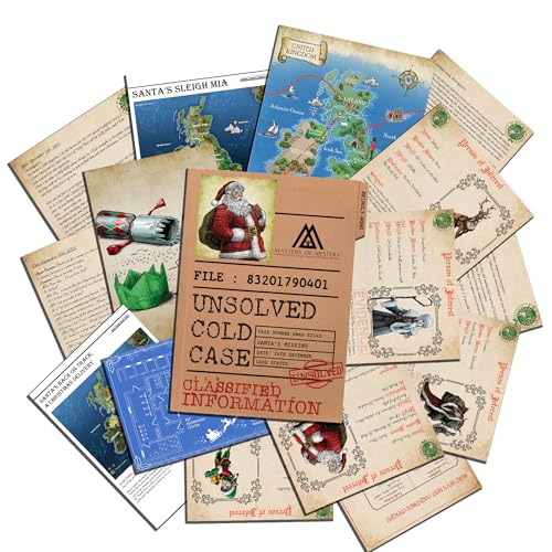 Unsolved Christmas Murder Mystery Cold Case Files Game - Where is Santa