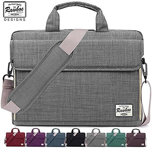 Rawboe LT-SURF-13.3-GREY Laptop Bag 13-13.3 inch Oxford Fabric Portable Laptop Sleeve Case for Men/Women Messenger Bag for Apple MacBook Air /Surface Pro 4 /Notebook with Shoulder Strap and Multiple Pockets - Grey
