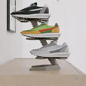 Expositor Vertical para Tênis Premium com Altura Ajustável – Display para Sneakers de Coleção | Suporte Organizador