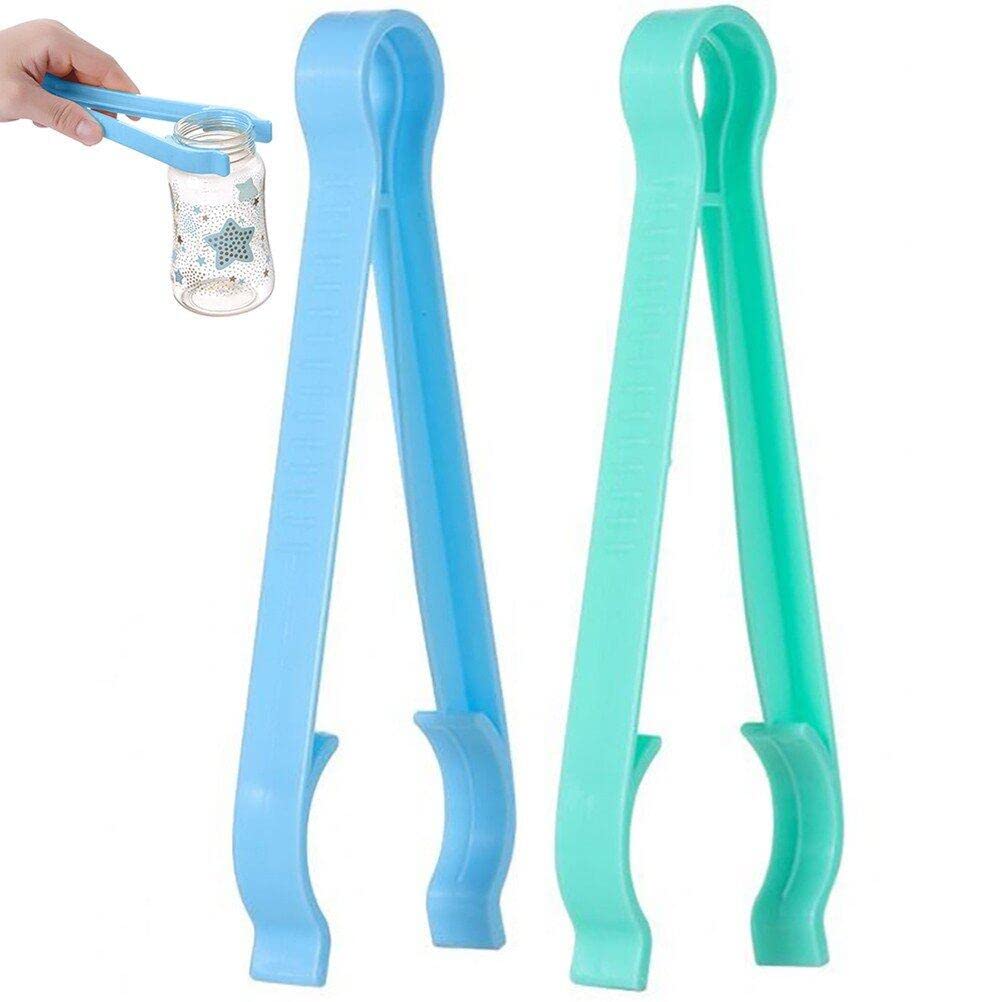 Pinze 2 Pezzi Pinze per Bambini Infantile per Alimentazione per Bambini Morsetto Clip per Biberon per Alimentazione di Latte Morsetto Clip di Ciuccio Anti -Slip