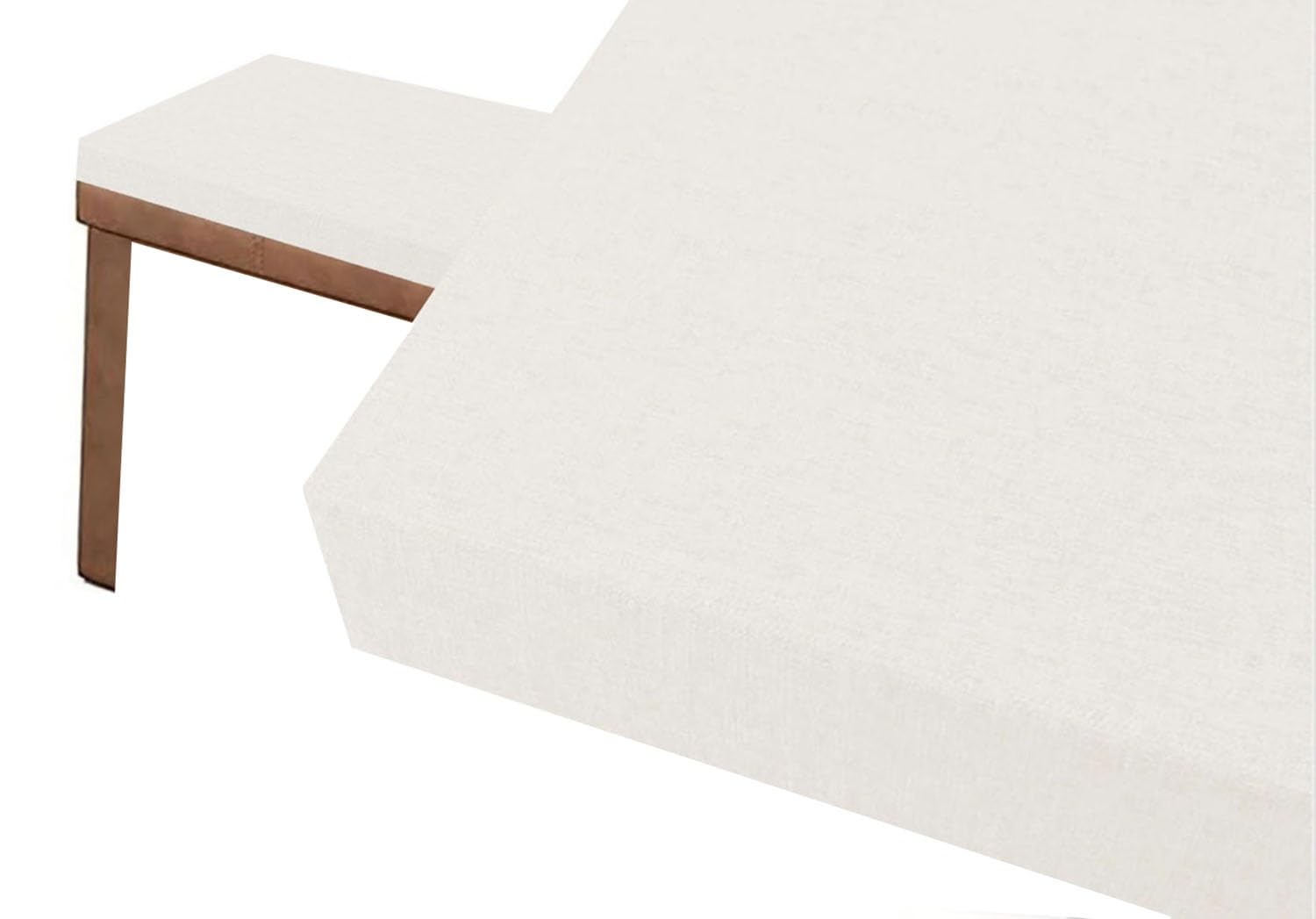 Coussin de siège pour banc en bois rigide avec base antidérapante