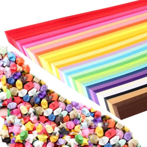Star Origami Paper DIY origami paper star strips(27-Color 1030 sheets)