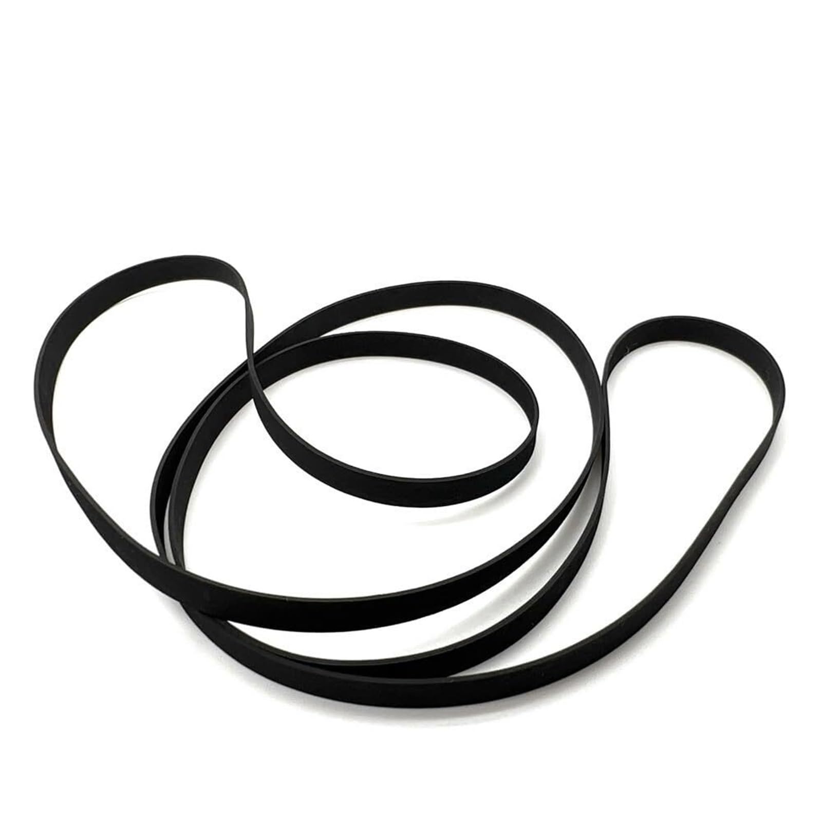 Courroie plate 1 pièce, largeur 4 mm, épaisseur 0,6 mm pour platine, lecteur de vinyle LP, phonographe, gramophone (Longueur pliée : 280 mm)