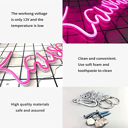 Letrero de neón Kawaii panel acrílico luz de modelado led para pared 5