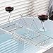 iPEGTOP Stainless Steel Bathtub Caddy Tray - Over Bath Tub Racks Shower Organizer with Extending Sides, Removable Wine Glass Book Holder
