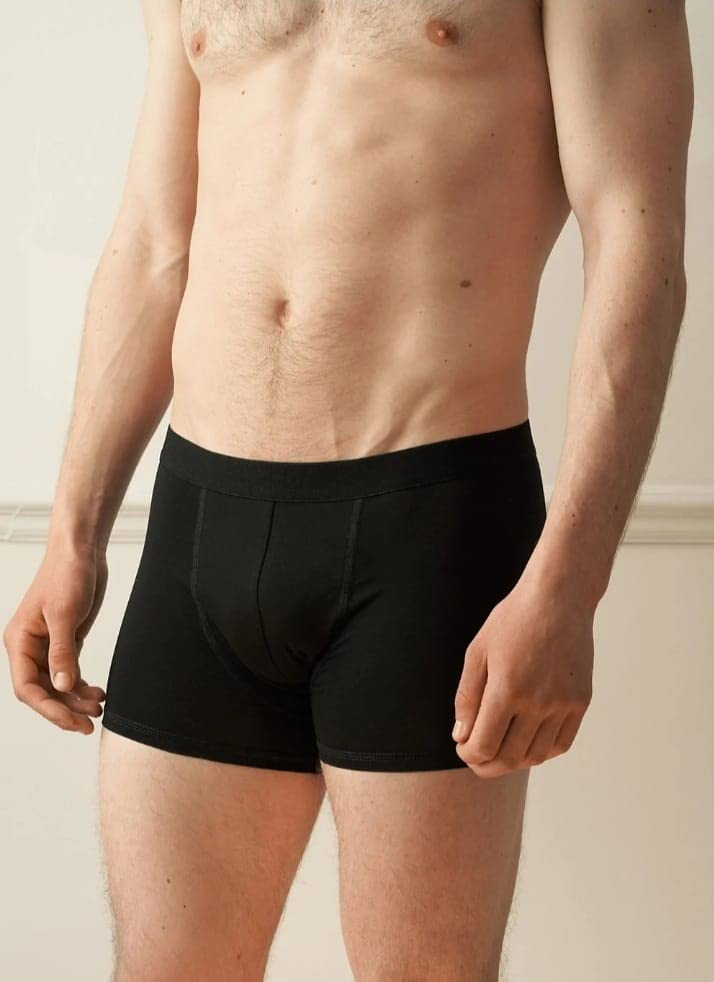 Image of dockstreet Ultra Soft, 100% Cotton Smooth Boxer Brief Comfortable Stretchable /Soft Fabric Brief Trunk Styled Underwear for Men