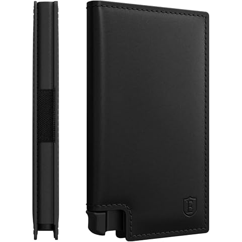 Ekster Parliament Men's Wallet | RFID Blocking Leather Minimalist Wallet | Slim Wallet for Men - Designed for Quick Card Access with Push Button